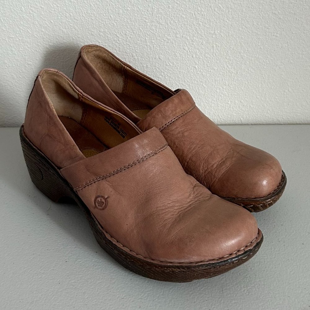 Born Leather Clogs